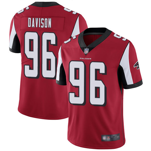 Atlanta Falcons Limited Red Men Tyeler Davison Home Jersey NFL Football #96 Vapor Untouchable->atlanta falcons->NFL Jersey